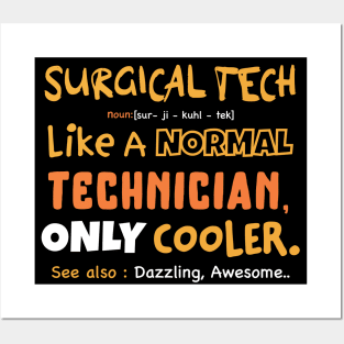 Funny Surgical Technologist definition Operating Room gifts, Surgery Technologist present Posters and Art